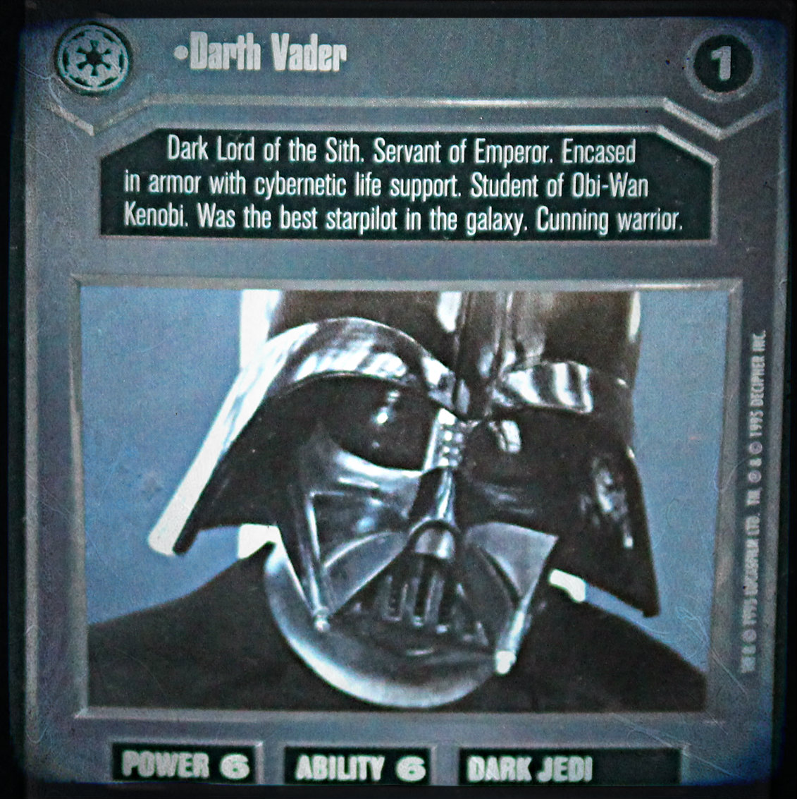Dark Side Star Wars CCG Reflections 1 Rare Foil Cards Part 3/4 