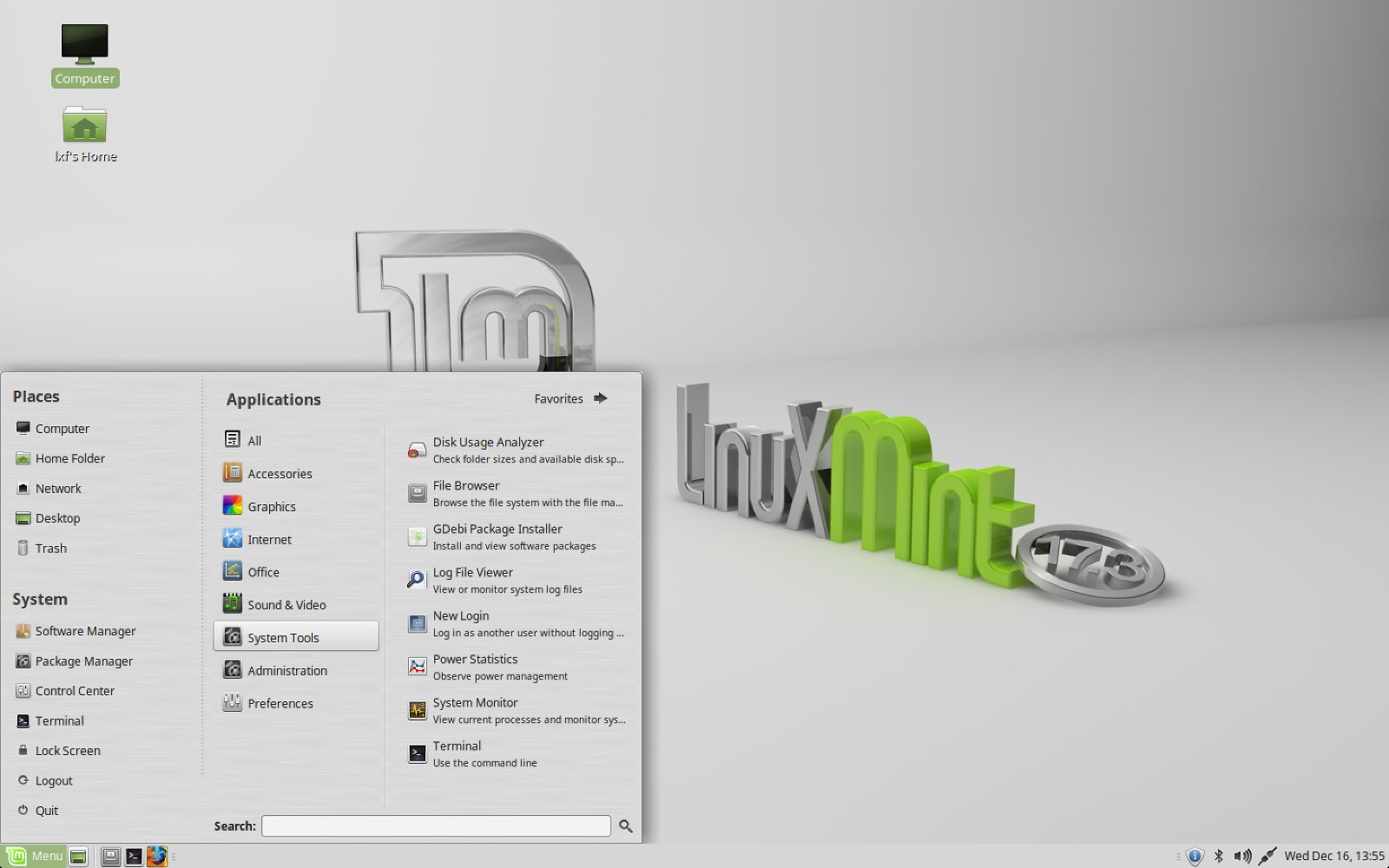 Linux mint сохранение настроек