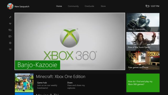 The New Xbox One Experience makes navigating system menus a much smoother experience.