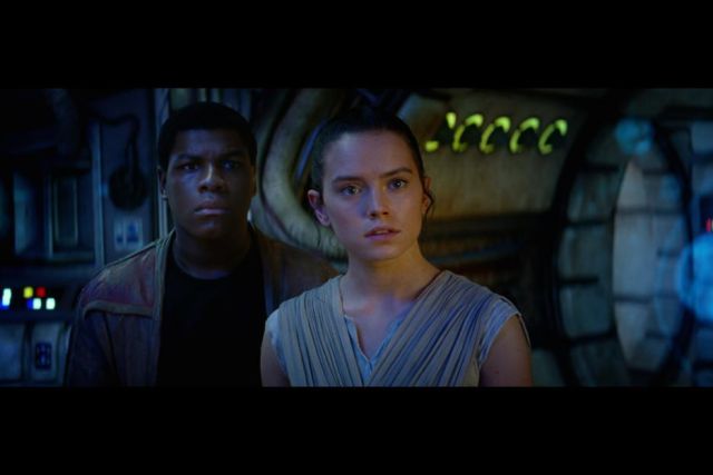 Rey and Finn embark on an adventure in <i>The Force Awakens</i>.