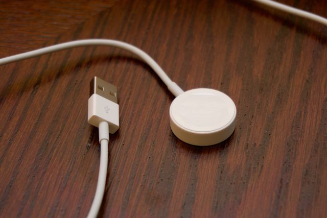 The Apple Watch charger is Apple's first foray into wireless charging, although functionally it might as well be a wired charger. 
