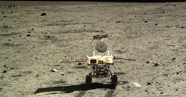 The Chang'e-3 probe carried the Yutu rover to the lunar surface in 2013.