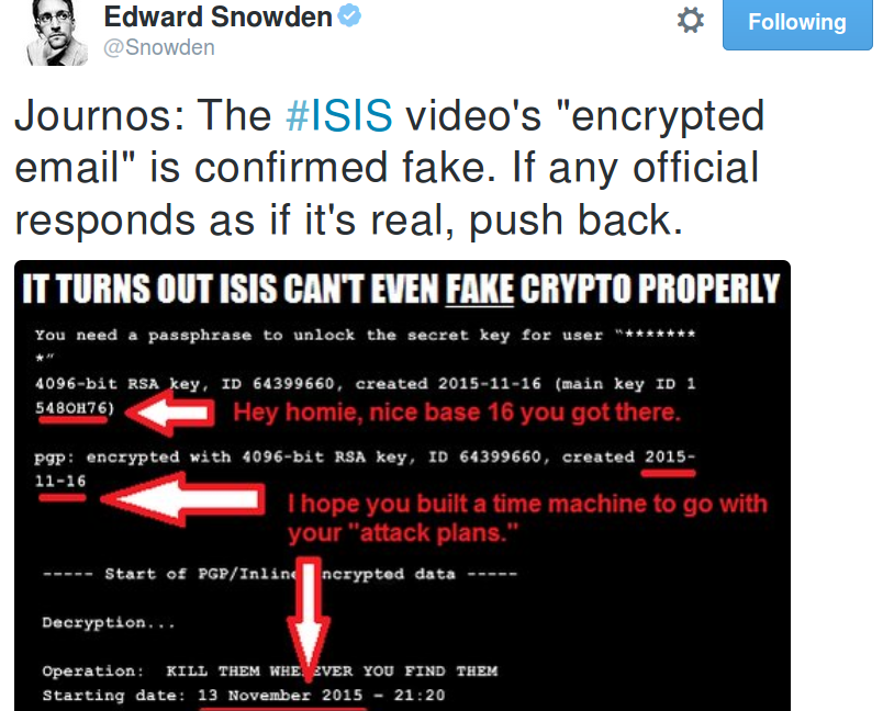 Is The Mysterious PGP Message In Latest ISIS Video A Threat A Taunt Is the mysterious pgp message in latest isis video a threat a taunt