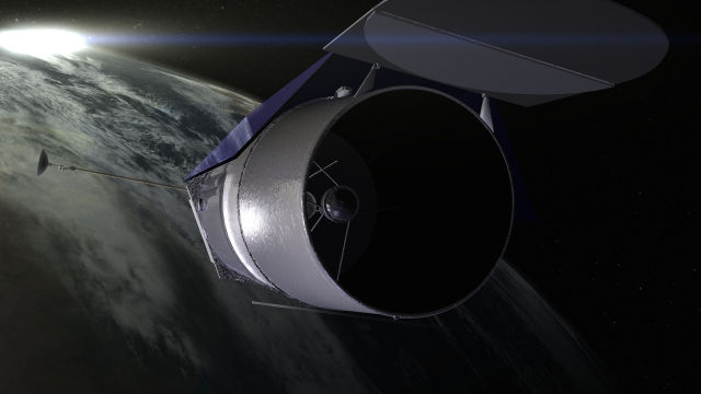 An illustration of what WFIRST will look like once launched.