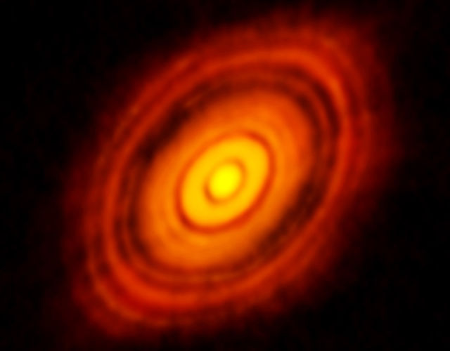 Planets are shaping the dust ring of HL Tau.