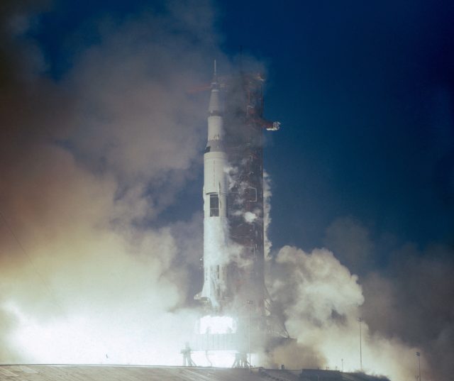 The Apollo 12 launch.