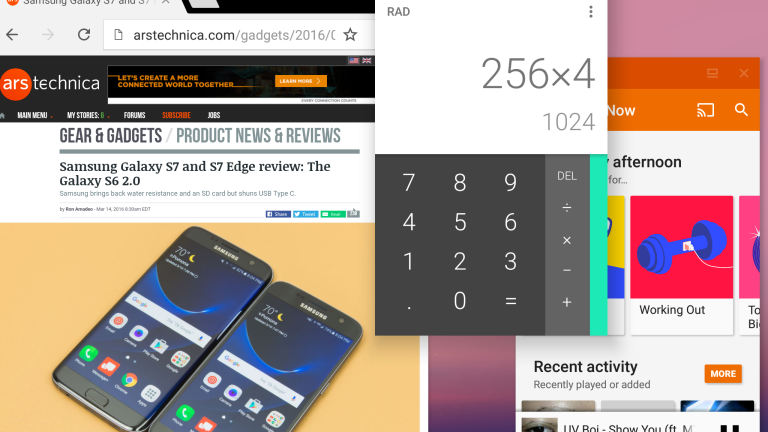 This is Android N’s freeform window mode - Ars Technica