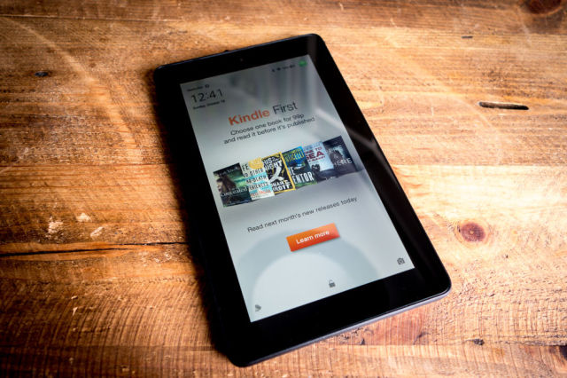 Amazon's $50 Fire tablet, which runs Fire OS 5. 