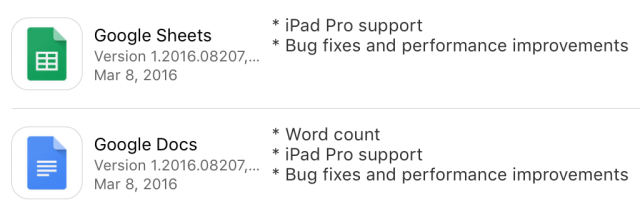 iPad Pro support, yes. Full-fledged iOS 9 support, not so much.