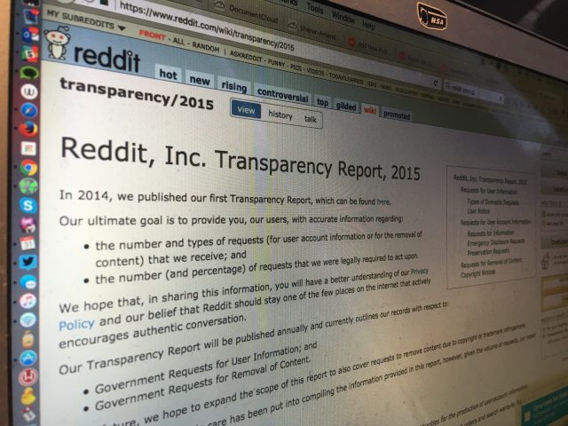 Reddit removes “warrant canary” from its latest transparency report