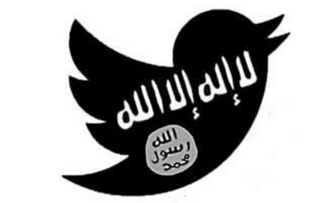 An Image used by ISIS supporters combines the Twitter logo with the ISIS flag.