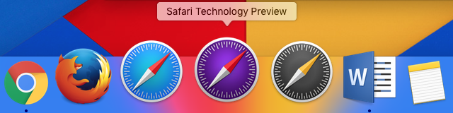 The Safari Technology Preview's icon.
