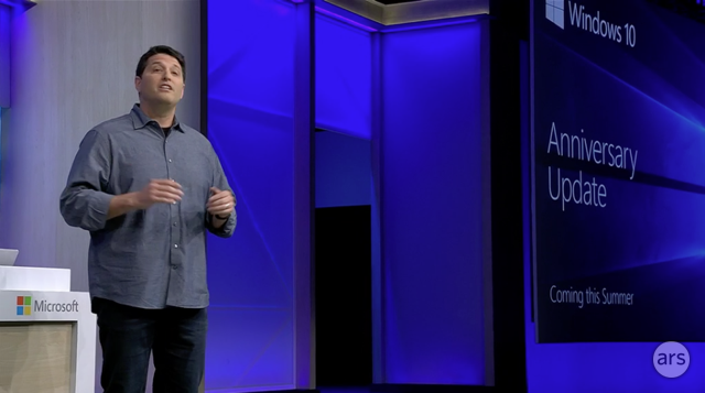 Microsoft's Terry Myerson details the Windows 10 Anniversary Update.