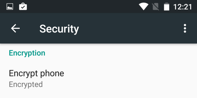 If encryption isn't the default on your phone, when should you enable it? 