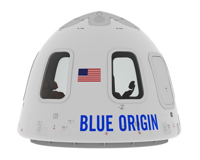 Here's how a completed New Shepard capsule will look. 