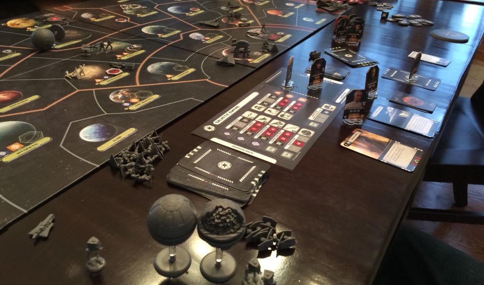 The board in all its glory—Imperial side.