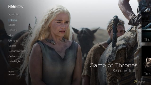 Hbo now game store of throne