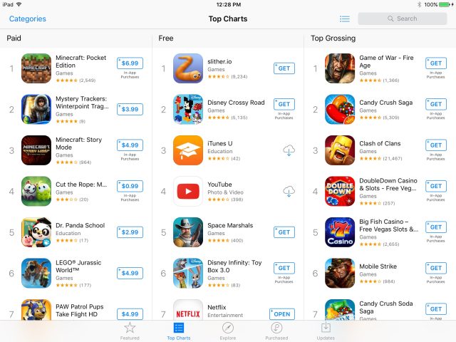 Apple App Store Top Charts