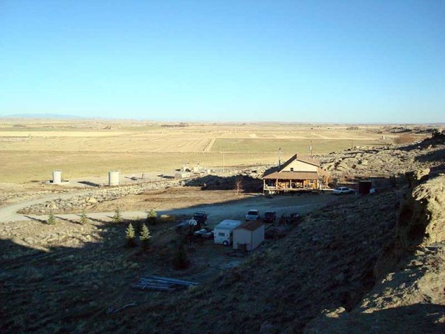 The view near Pavillion, Wyoming.
