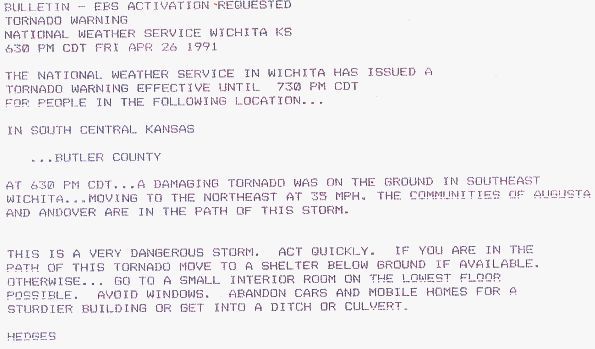 Even by 1991, the National Weather Service's all-caps requirement felt dated. We're still waiting, but mixed-case change will finally appear in May of this year.