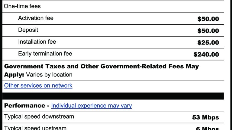 Xfinity Lable FCC’s “nutrition labels” for broadband show speed, caps, and hidden ...