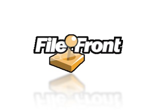 The FileFront logo, as it existed before the 2010 renaming to GameFront.