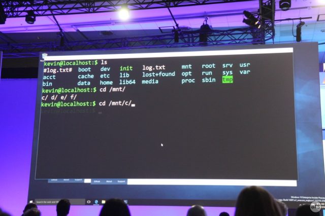 It's bash, it's Windows, it's not a virtual machine.