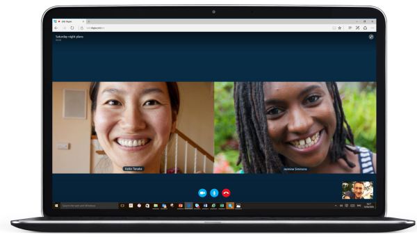 Group video chat without plugins is possible, just as long as everyone is using Edge.