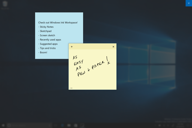 sticky notes windows 10