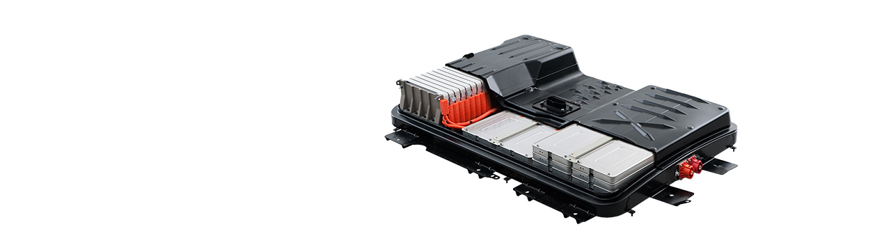 A look at Nissan's Leaf battery. According to Nissan's site, "The available 30kWh lithium-ion battery stores its energy to power the 80 kW AC motor in lithium-ion modules. Each module contains four lithium-ion battery cells and provides enough power to the motor to generate 187 lb-ft of torque off the line, and up to 107 horsepower."