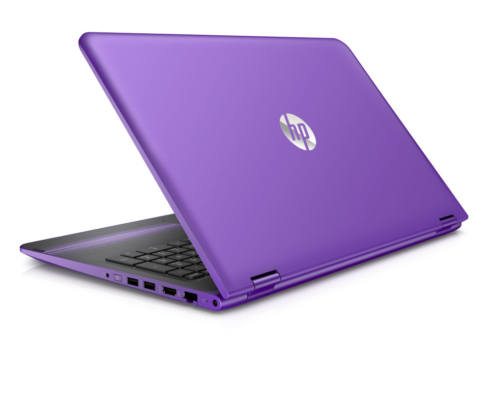 The 15.6 inch Pavilion x360 in Sport Purple is rather fetching.