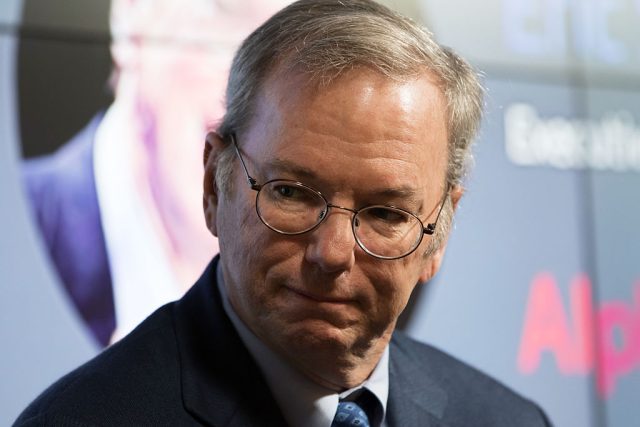 Alphabet Chairman Eric Schmidt at an event in 2015. Schmidt took the stand in San Francisco today in the second Oracle v. Google trial.