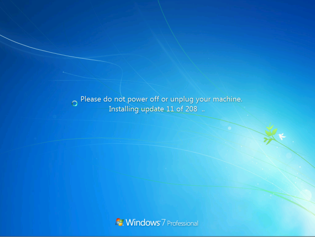 windows 7 service pack 1 fails to install