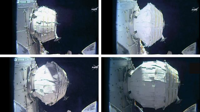 How Bigelow Aerospace's module expanded in late May 2016.