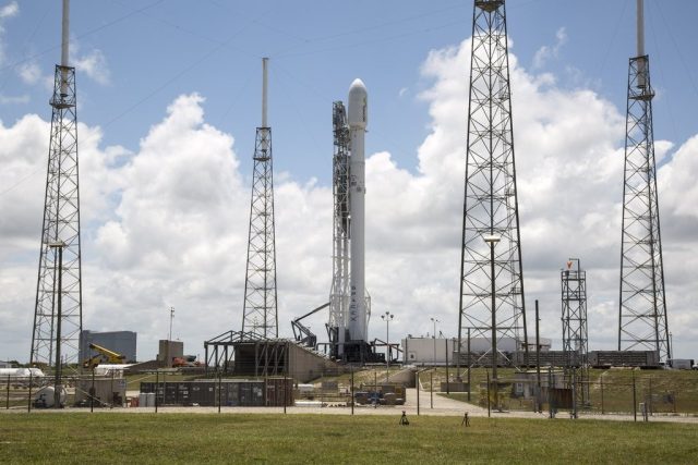 The Falcon 9 and its Thaicom satellite payload are ready to go. Will Mother Nature cooperate?