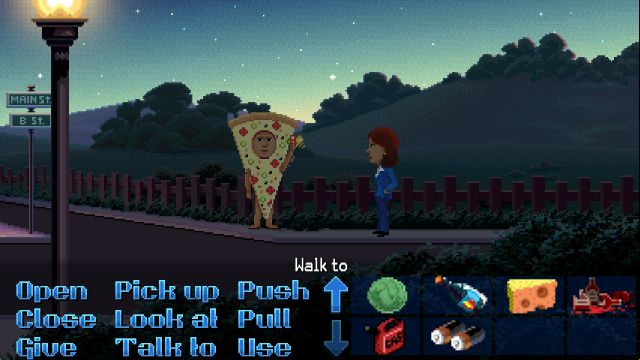 Use cheese with walking pizza.