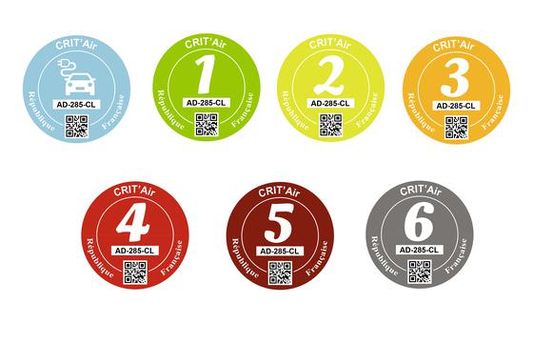The vehicle classification scheme means you get one of these window stickers based on which Euro emissions standard your vehicle complies with.
