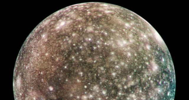 Callisto, as seen by the Galileo probe.