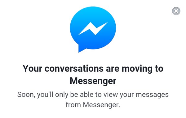 Facebook nixes access to chats outside of Messenger walled garden
