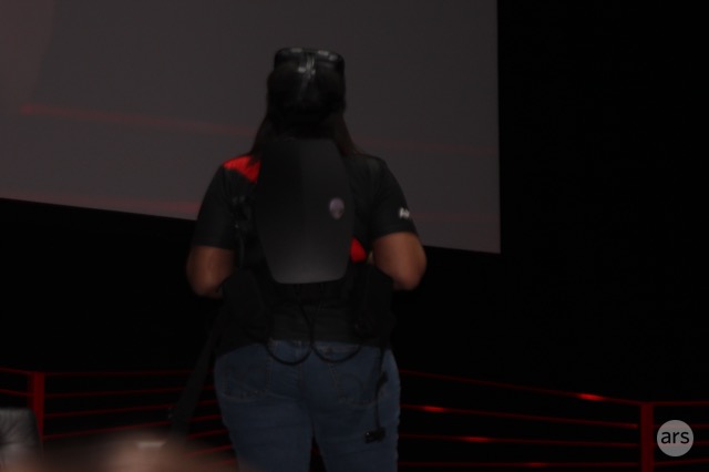 VR with a backpack. Doesn't look silly at all...