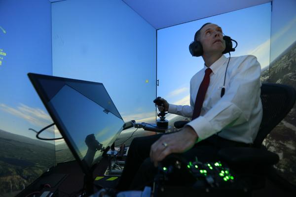 Retired United States Air Force Colonel Gene Lee, in a flight simulator, takes on the ALPHA AI. It doesn't go well for him.