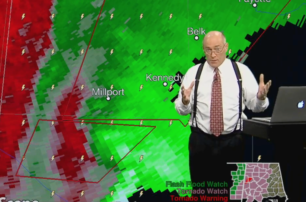 James Spann is Alabama's go-to meteorologist when the state's weather turns severe.