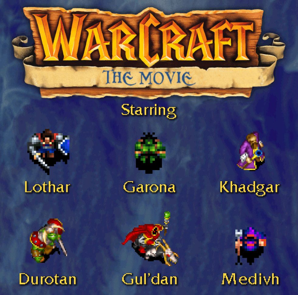 The stars of the <em>Warcraft</em> movie as they appeared in <em>Warcraft I</em> and <em>II</em>. (We cheated a bit for Durotan, who doesn't appear in the games.)