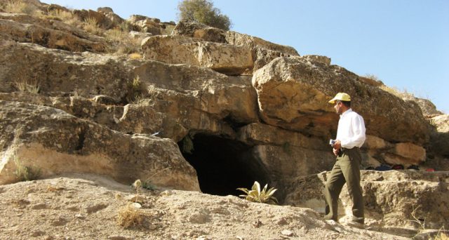 A cave in Iran where the bones of ancient human farmers were found. Their DNA was sequenced to unlock the mystery of who the earliest farmers were in the region.