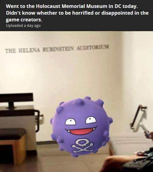 This Imgur post of a Holocaust Museum scene within Pokémon Go, which has since been taken down by its original poster, may have been faked, but its cultural impact has already been slammed by museum representatives.