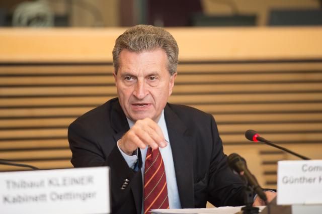 Brussels' digital chief Gunther Oettinger: I like your manifesto, put it to the testo.