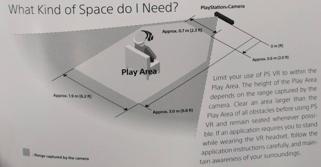 Ps4 vr out on sale of play area