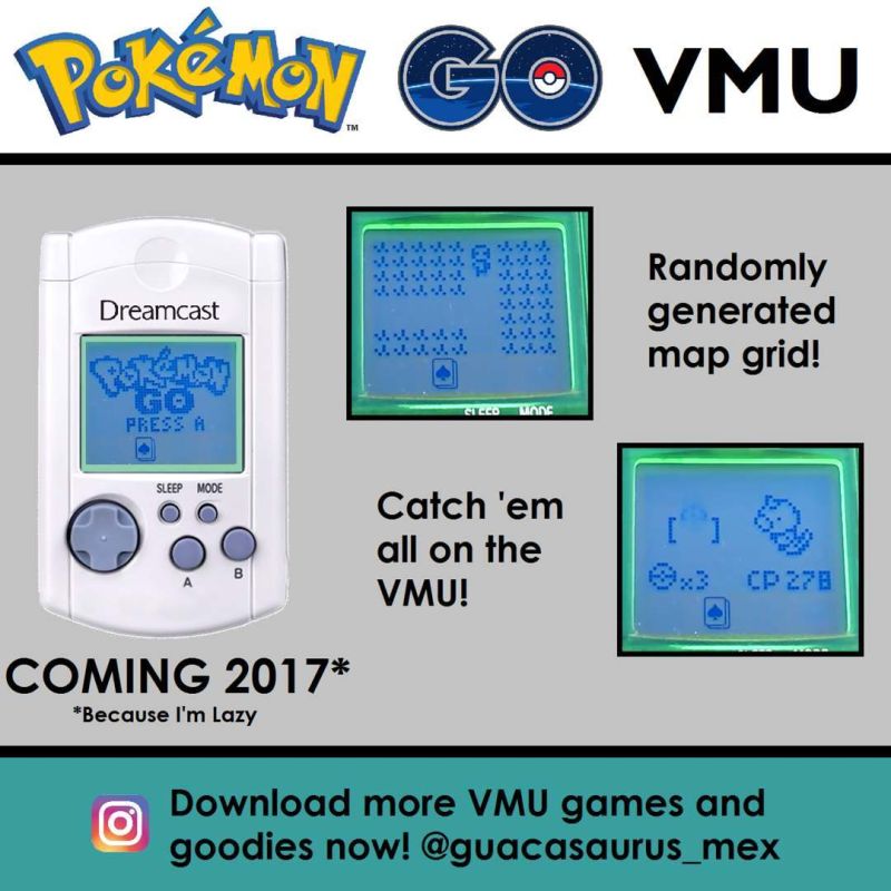 Someone is porting Pokémon Go to the Dreamcast VMU