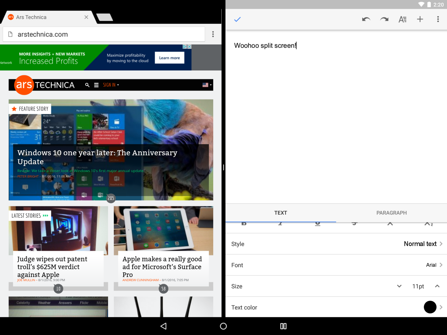 Android 7.0 Nougat review—Do more on your gigantic smartphone - Ars ...