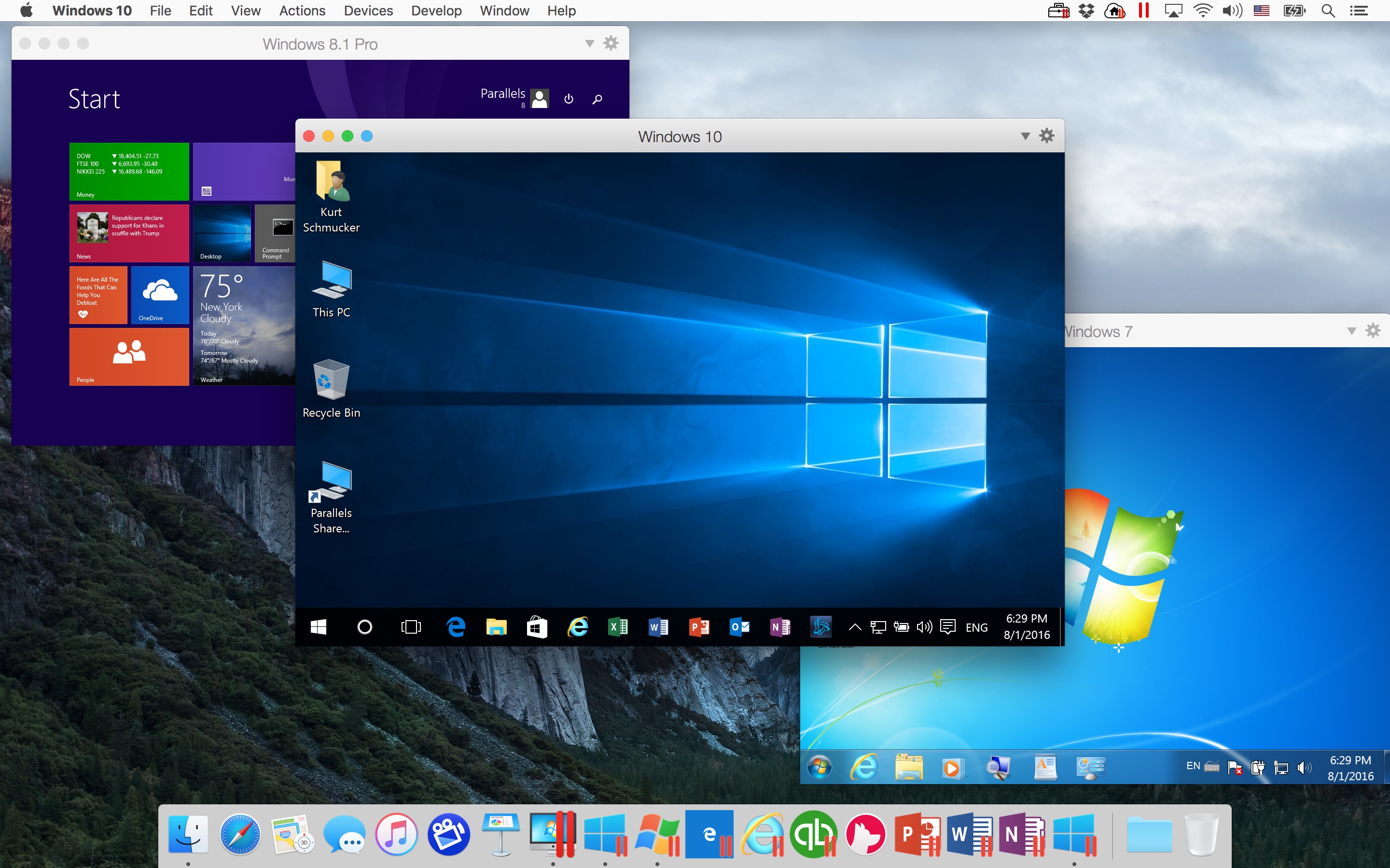 how much is a windows parallels for mac